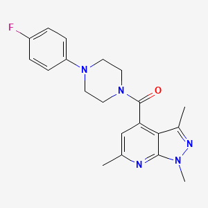 [4-(4-fluorophenyl)piperazino](1,3,6-trimethyl-1H-pyrazolo[3,4-b]pyridin-4-yl)methanone - 