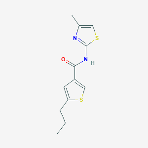 N-(4-methyl-1,3-thiazol-2-yl)-5-propylthiophene-3-carboxamide - 