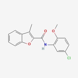 N-(5-chloro-2-methoxyphenyl)-3-methyl-1-benzofuran-2-carboxamide - 