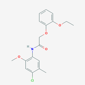 N-(4-chloro-2-methoxy-5-methylphenyl)-2-(2-ethoxyphenoxy)acetamide - 