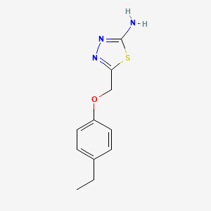 5-((4-Ethylphenoxy)methyl)-1,3,4-thiadiazol-2-amine - 