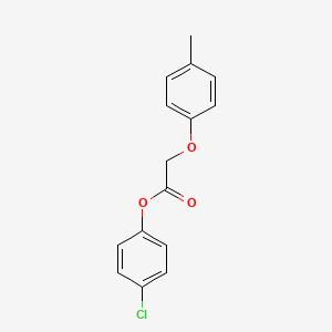 Acetic acid, (4-methylphenoxy)-, 4-chlorophenyl ester - 62095-43-6