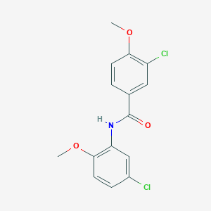 3-chloro-N-(5-chloro-2-methoxyphenyl)-4-methoxybenzamide - 433962-82-4