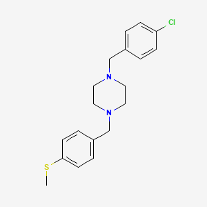 1-(4-Chlorobenzyl)-4-[4-(methylsulfanyl)benzyl]piperazine - 