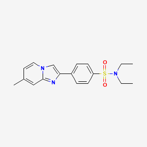 N,N-diethyl-4-(7-methylimidazo[1,2-a]pyridin-2-yl)benzenesulfonamide - 