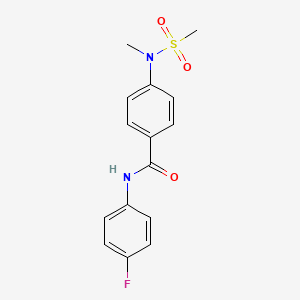 N-(4-fluorophenyl)-4-[methyl(methylsulfonyl)amino]benzamide - 