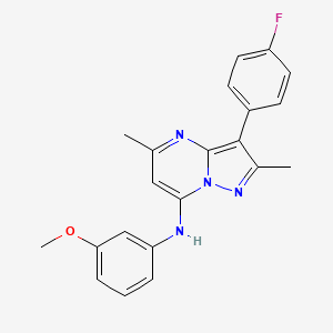 3-(4-fluorophenyl)-N-(3-methoxyphenyl)-2,5-dimethylpyrazolo[1,5-a]pyrimidin-7-amine - 