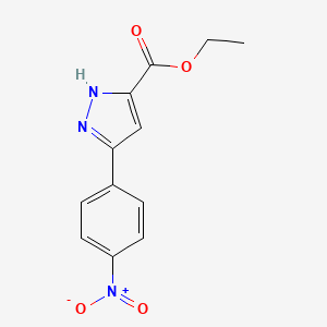 Ethyl 5-(4-nitrophenyl)-1H-pyrazole-3-carboxylate - 854700-38-2