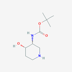 tert-Butyl N-[(3R,4S)-4-hydroxypiperidin-3-yl]carbamate - 1549812-78-3