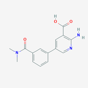 2-Amino-5-[3-(N,N-dimethylaminocarbonyl)phenyl]nicotinic acid - 1261907-52-1