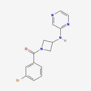 N-[1-(3-bromobenzoyl)azetidin-3-yl]pyrazin-2-amine - 2309572-16-3