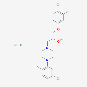 1-[4-(5-chloro-2-methylphenyl)piperazin-1-yl]-3-(4-chloro-3-methylphenoxy)propan-2-ol hydrochloride - 1215796-72-7