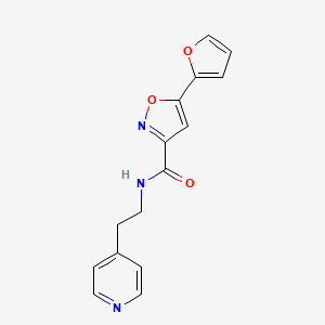 5-(furan-2-yl)-N-[2-(pyridin-4-yl)ethyl]-1,2-oxazole-3-carboxamide - 921182-17-4