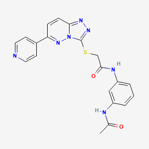 N-(3-acetamidophenyl)-2-{[6-(pyridin-4-yl)-[1,2,4]triazolo[4,3-b]pyridazin-3-yl]sulfanyl}acetamide - 894060-65-2