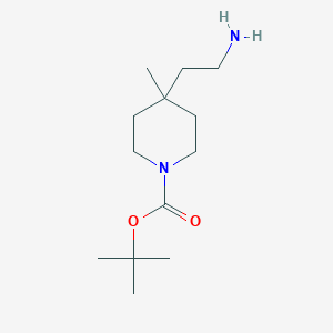 tert-butyl 4-(2-aminoethyl)-4-methylpiperidine-1-carboxylate - 946517-83-5