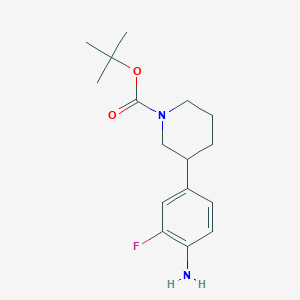 tert-Butyl 3-(4-amino-3-fluorophenyl)piperidine-1-carboxylate - 