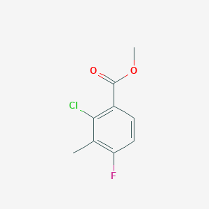 Methyl 2-chloro-4-fluoro-3-methylbenzoate - 