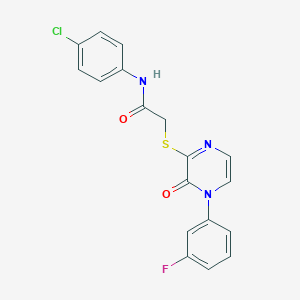 N-(4-chlorophenyl)-2-{[4-(3-fluorophenyl)-3-oxo-3,4-dihydropyrazin-2-yl]sulfanyl}acetamide - 