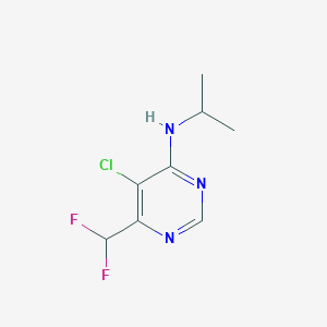 5-Chloro-6-(difluoromethyl)-N-isopropylpyrimidin-4-amine - 