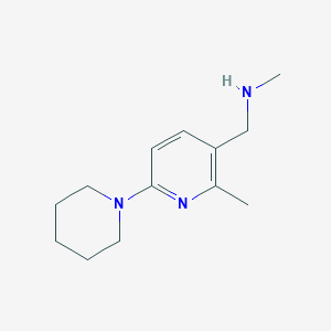 N-Methyl-1-(2-methyl-6-(piperidin-1-yl)pyridin-3-yl)methanamine - 