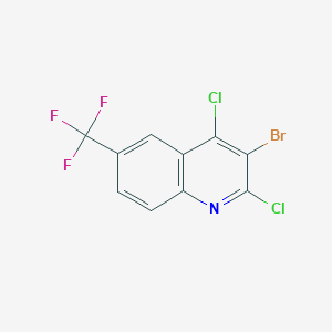 3-Bromo-2,4-dichloro-6-(trifluoromethyl)quinoline - 