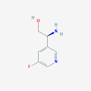 (2S)-2-amino-2-(5-fluoropyridin-3-yl)ethan-1-ol - 