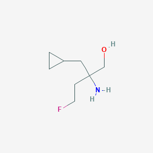 2-Amino-2-(cyclopropylmethyl)-4-fluorobutan-1-ol - 