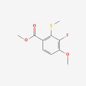 Methyl 3-fluoro-4-methoxy-2-(methylthio)benzoate - 