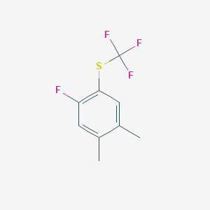 1,2-Dimethyl-4-fluoro-5-(trifluoromethylthio)benzene - 