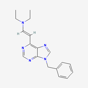 (E)-2-(9-Benzyl-9H-purin-6-yl)-N,N-diethylethenamine - 