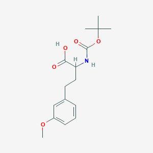 2-((Tert-butoxycarbonyl)amino)-4-(3-methoxyphenyl)butanoic acid - 