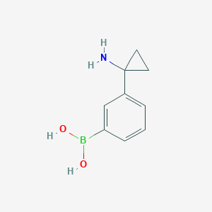 (3-(1-Aminocyclopropyl)phenyl)boronic acid - 