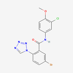 5-bromo-N-(3-chloro-4-methoxyphenyl)-2-(1H-tetrazol-1-yl)benzamide - 