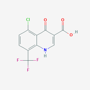 5-Chloro-4-hydroxy-8-(trifluoromethyl)quinoline-3-carboxylic acid - 