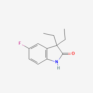 3,3-Diethyl-5-fluoroindolin-2-one - 