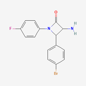 3-Amino-4-(4-bromophenyl)-1-(4-fluorophenyl)azetidin-2-one - 