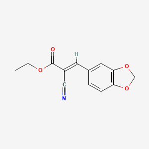 Ethyl 3-(1,3-benzodioxol-5-yl)-2-cyanoacrylate - 2286-56-8