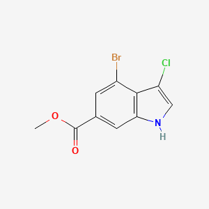 methyl 4-bromo-3-chloro-1H-indole-6-carboxylate - 1352393-64-6