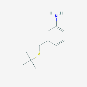 3-[(Tert-butylsulfanyl)methyl]aniline - 28288-27-9