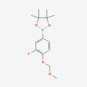 2-[3-Fluoro-4-(methoxymethoxy)phenyl]-4,4,5,5-tetramethyl-1,3,2-dioxaborolane - 1248556-02-6