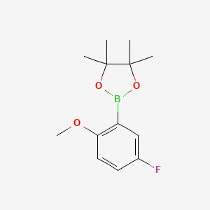 2-(5-Fluoro-2-methoxyphenyl)-4,4,5,5-tetramethyl-1,3,2-dioxaborolane - 1383806-53-8