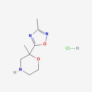 2-Methyl-2-(3-methyl-1,2,4-oxadiazol-5-yl)morpholine hydrochloride - 1361113-47-4