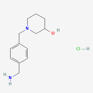 1-(4-Aminomethyl-benzyl)-piperidin-3-ol hydrochloride - 1361114-17-1