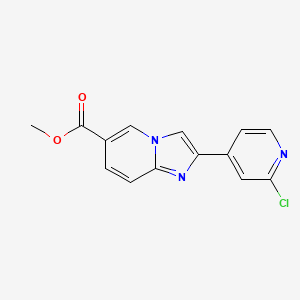 Methyl 2-(2-chloropyridin-4-yl)imidazo[1,2-a]pyridine-6-carboxylate - 1427460-24-9