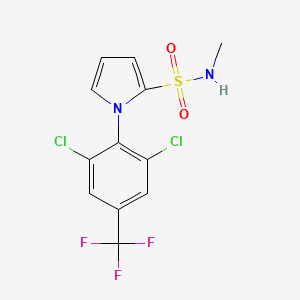 1-[2,6-Dichloro-4-(trifluoromethyl)phenyl]-N-methyl-1H-pyrrole-2-sulfonamide - 1858251-13-4