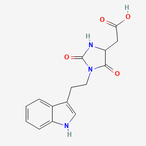 {1-[2-(1H-indol-3-yl)ethyl]-2,5-dioxoimidazolidin-4-yl}acetic acid - 1910805-48-9