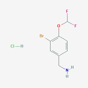 3-Bromo-4-difluoromethoxybenzylamine hydrochloride - 2204562-00-3