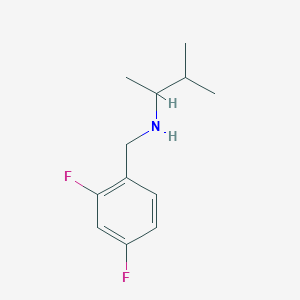 [(2,4-Difluorophenyl)methyl](3-methylbutan-2-yl)amine - 1040042-30-5