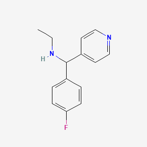 Ethyl[(4-fluorophenyl)(pyridin-4-yl)methyl]amine - 1156223-02-7