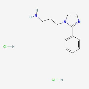 [3-(2-Phenyl-1h-imidazol-1-yl)propyl]amine dihydrochloride - 93668-45-2